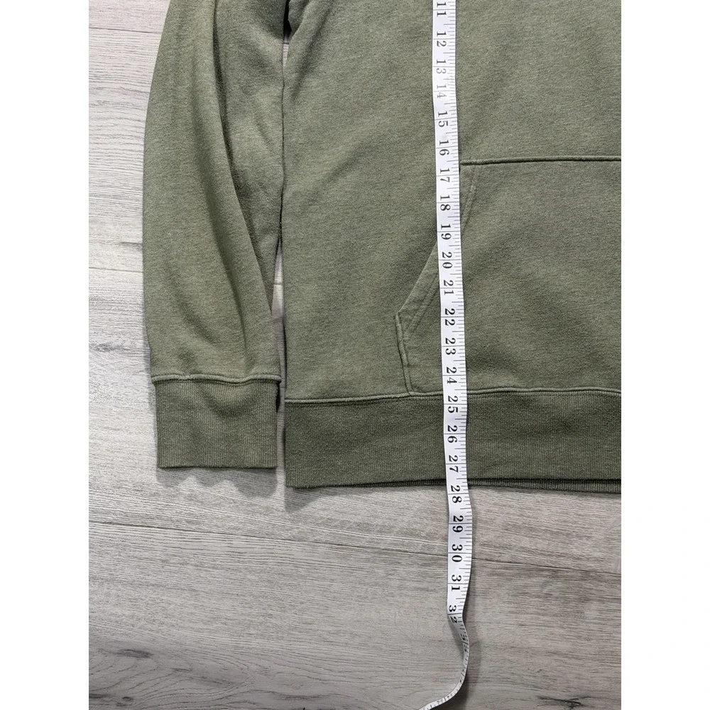 The North Face Hoodie Mens Large Green Pullover Sweatshirt Logo
